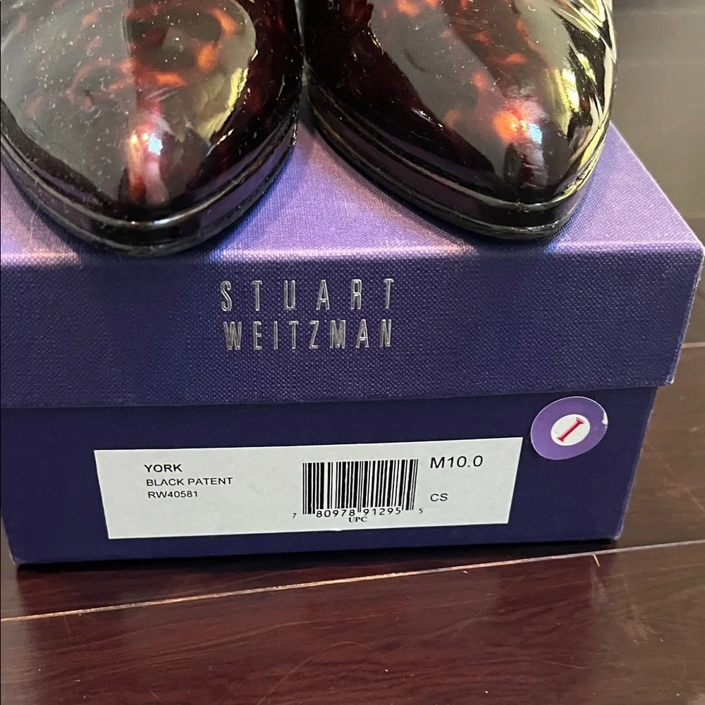Stuart Weitzman Tortoiseshell Patent Heels - Picture 2 of 4